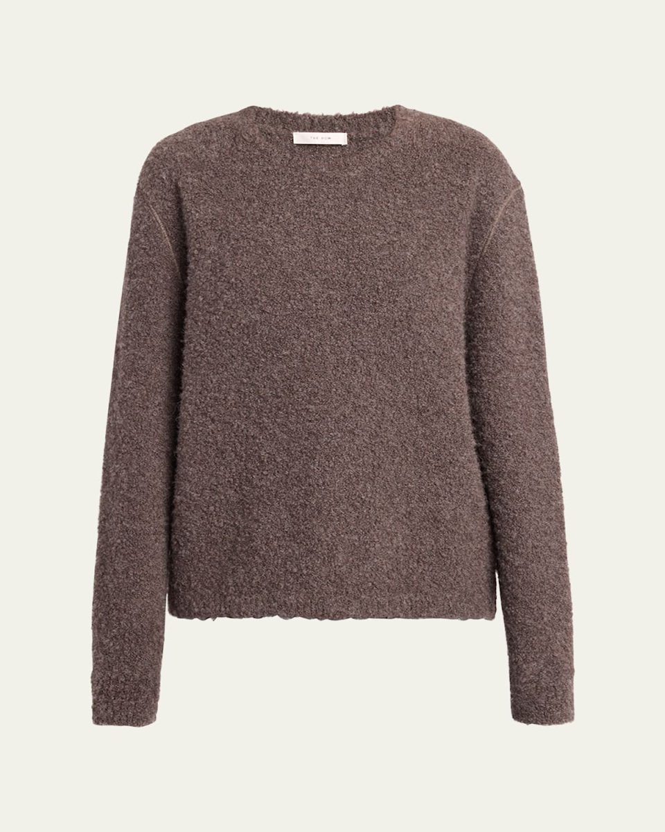 Leorina Cashmere Boucle Knit Sweater